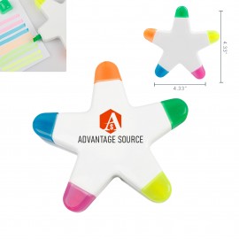 Star-Shaped Highlighter with Logo