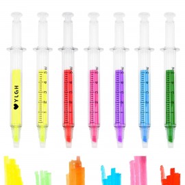 Slim Barrel Syringe Highlighter with Logo