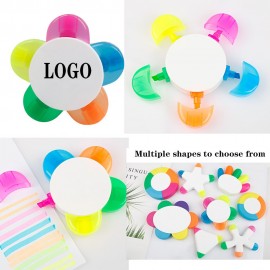 Custom 5" 1 Petals Flower Shape Watercolor Highlighter Pen