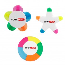 5 Colors Fluorescent Highlighter Pens with Logo