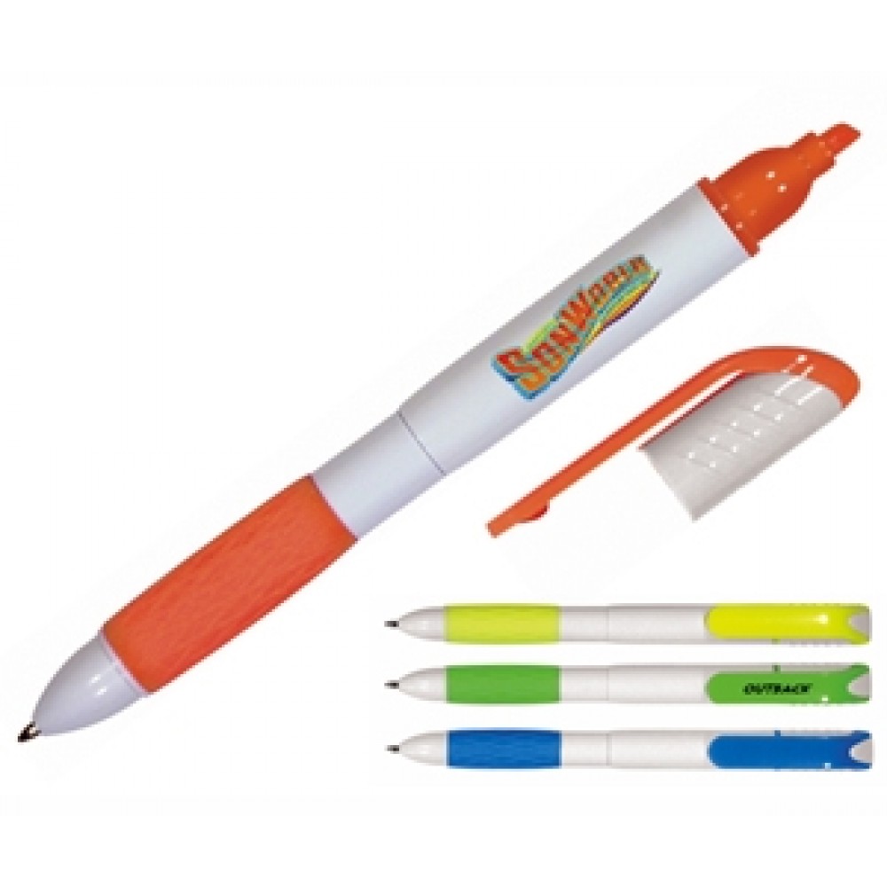 2-in-1 Pen/Highlighter Combo (Full Color Digital) Logo Printed