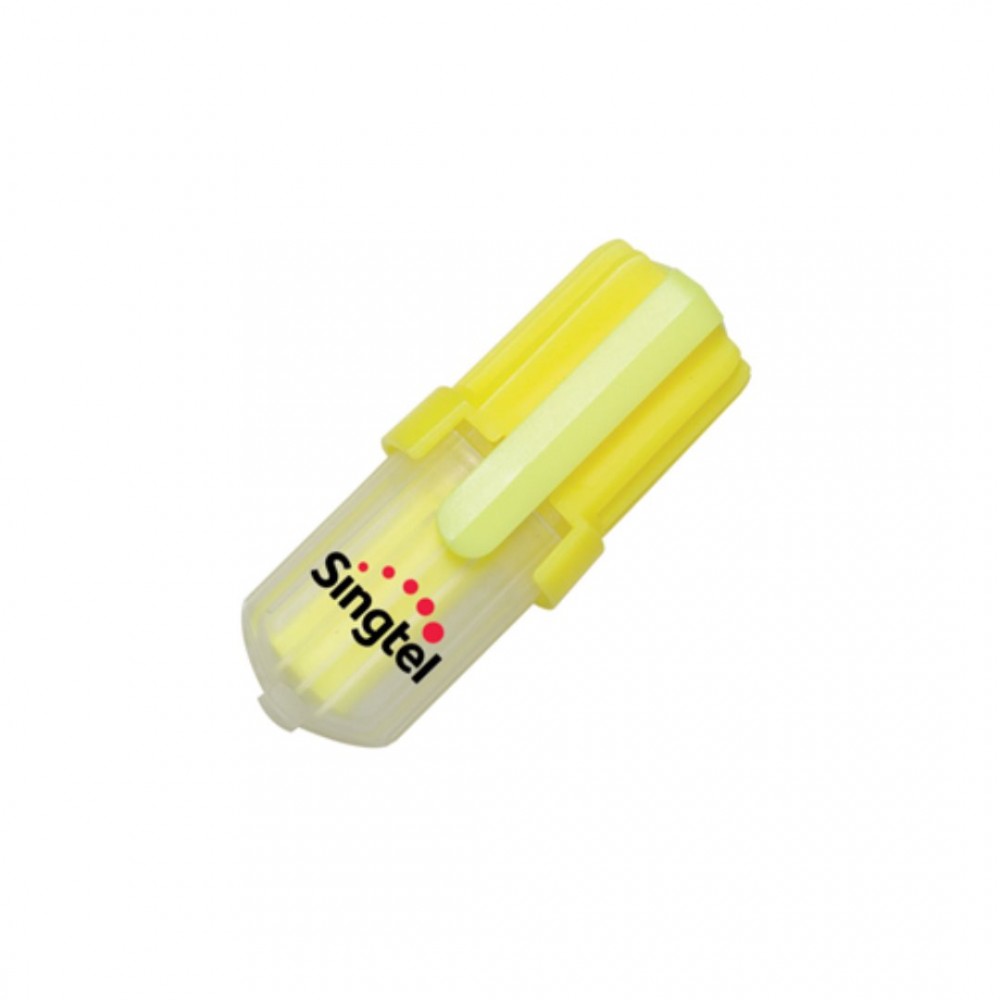 Personalized DriMark Mini Max Highlighter - Clear/Yellow