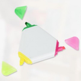 Triangular 3-Color Custom Marker Pen/Highlighter with Logo