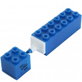 Block Shaped Highlighter Marker with Logo