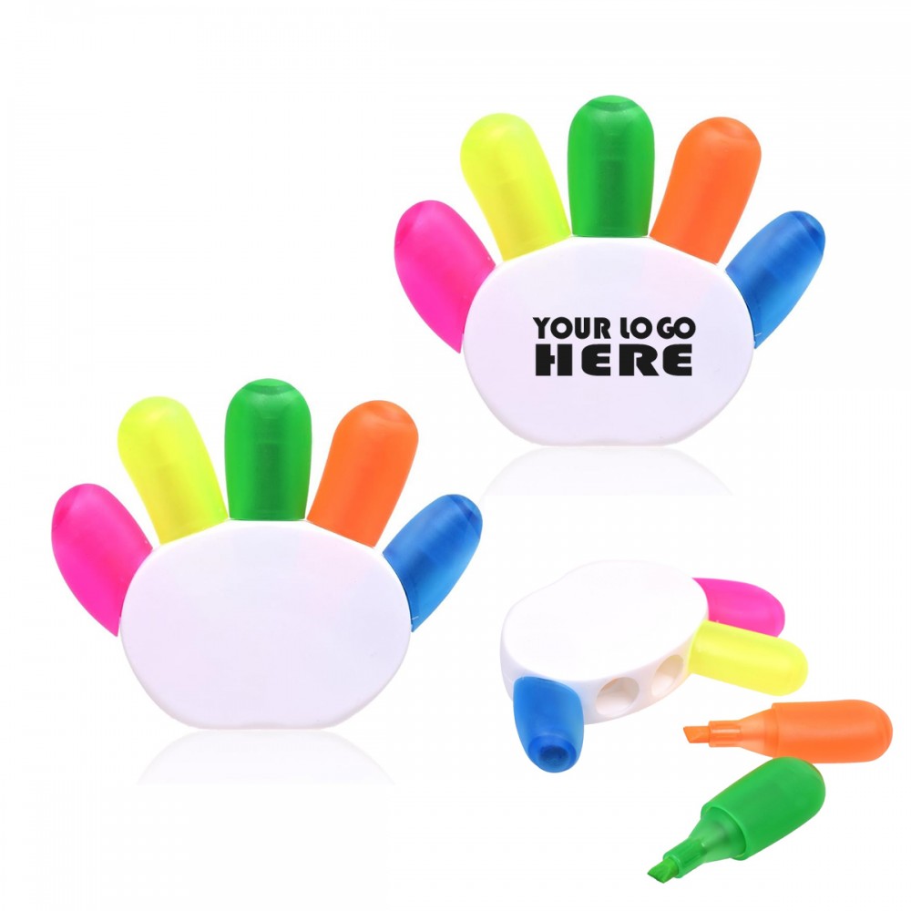 Hand Shaped Highlighter with Logo Hand Shaped Highlighter with Logo