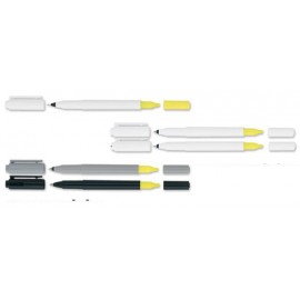 Customized Uni Ball White Ball Pen/ Highlighter Combo