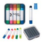 Set Of 5 Gel Wax Highlighters with Logo