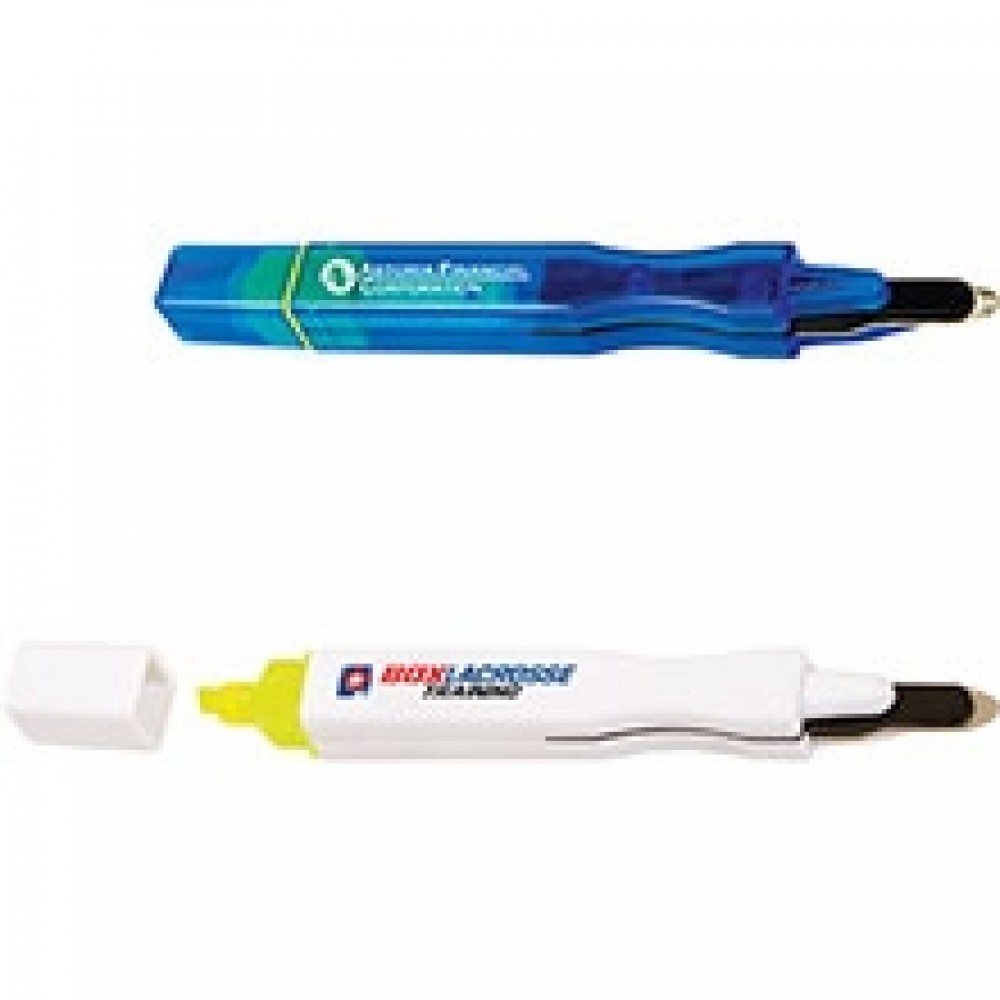 Logo Printed Magnetic Highlighter w/Staple Remover (Full Color) Logo Printed Magnetic Highlighter w/Staple Remover (Full Color)