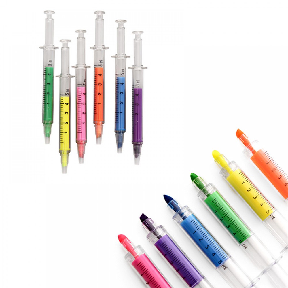 Imitating Syringe Highlighter Custom Imprinted Imitating Syringe Highlighter Custom Imprinted