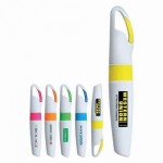 Personalized Highlighter Pen with Carabiner Clip Cap