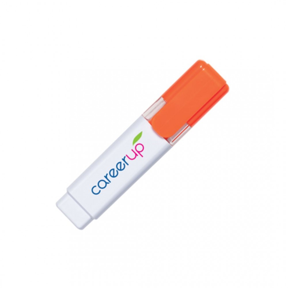 Logo Printed DriMark Conical Highlighter - Orange