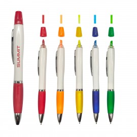 Ballpoint Pen w/Matching Highlighter with Logo  Ballpoint Pen w/Matching Highlighter with Logo
