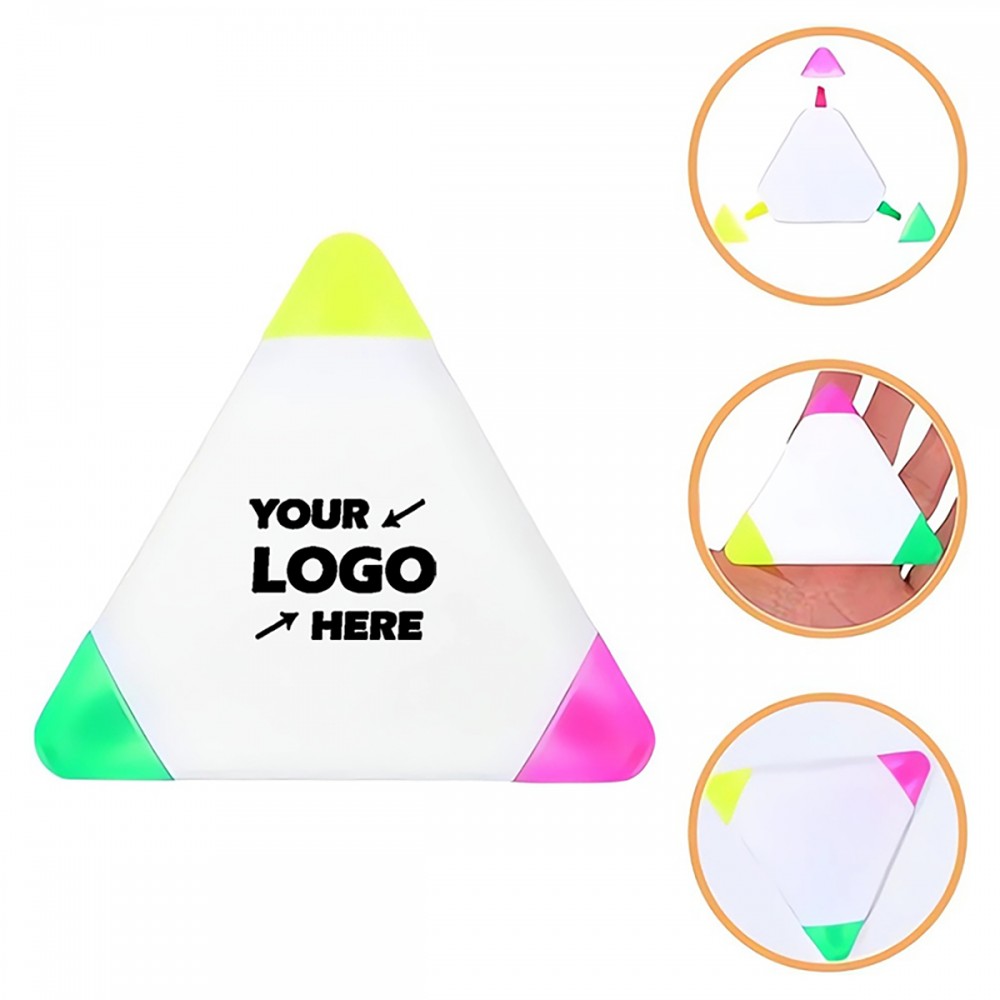 Mini 3 Color Combination Highlighter with Logo