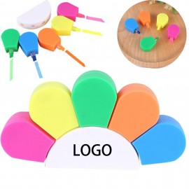 Customized Sunshine 5 In 1 Highlighter Set Book Markers  Customized Sunshine 5 In 1 Highlighter Set Book Markers