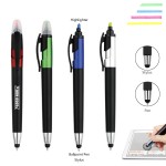 2 Side Highlighter Pen With Stylus with Logo