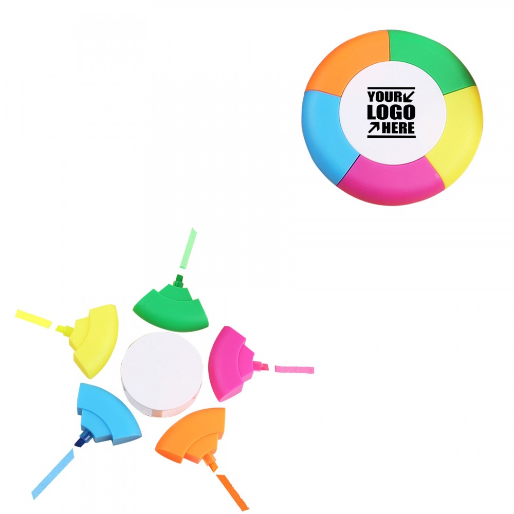 Promotional Pizza Shaped 5 IN 1 Highlighter Promotional Pizza Shaped 5 IN 1 Highlighter