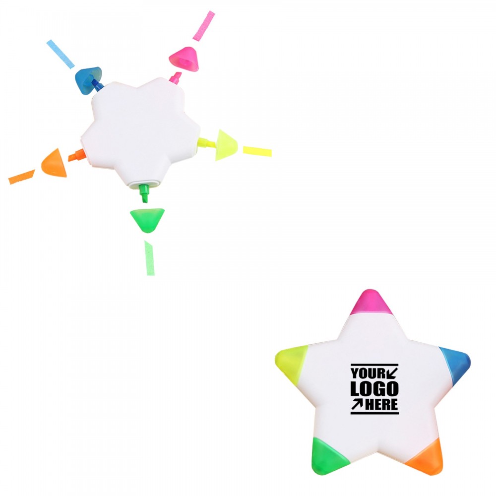 Promotional Star 5 in 1 Highlighter
