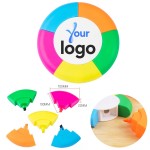Creative Colorful Disc 5 Colors Chisel Tips Fluorescent Marker with Logo