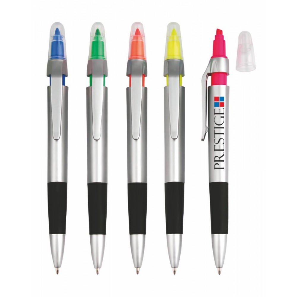 Personalized Slim Highlighter with Ballpoint Pen Personalized Slim Highlighter with Ballpoint Pen
