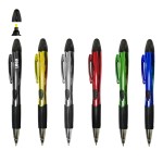 Shining Color Barrel Pen With Highlighter with Logo