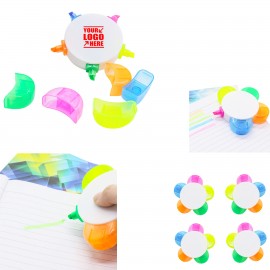 5-in-1 Flower Shaped Highlighter with Logo  5-in-1 Flower Shaped Highlighter with Logo