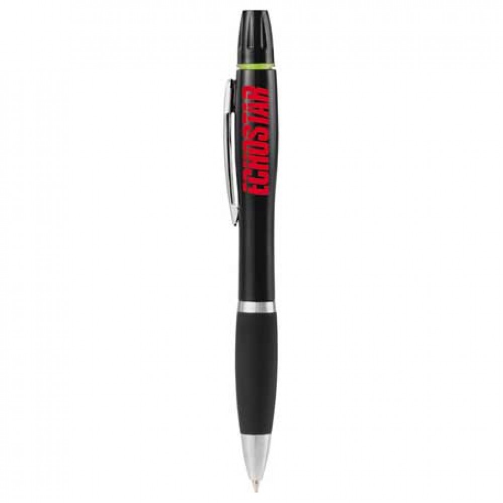 Nash Ballpoint Pen-Highlighter with Logo Nash Ballpoint Pen-Highlighter with Logo