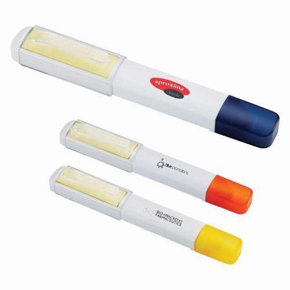 Personalized Highlighter W/Sticky Note Dispenser Personalized Highlighter W/Sticky Note Dispenser