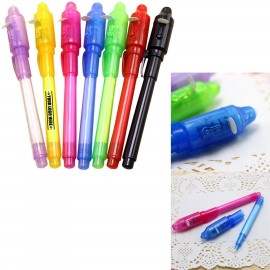 Invisible Ink Pen with UV Led Light with Logo  Invisible Ink Pen with UV Led Light with Logo
