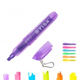 Custom Short Barrel Highlighter With Carabiner