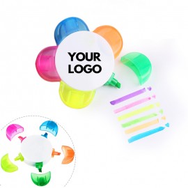 Personalized 5" 1 Custom Petal Fluorescent Highlighter Pen  Personalized 5" 1 Custom Petal Fluorescent Highlighter Pen