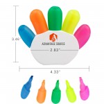 Cute Hand-Shaped Highlighter for School and Office with Logo