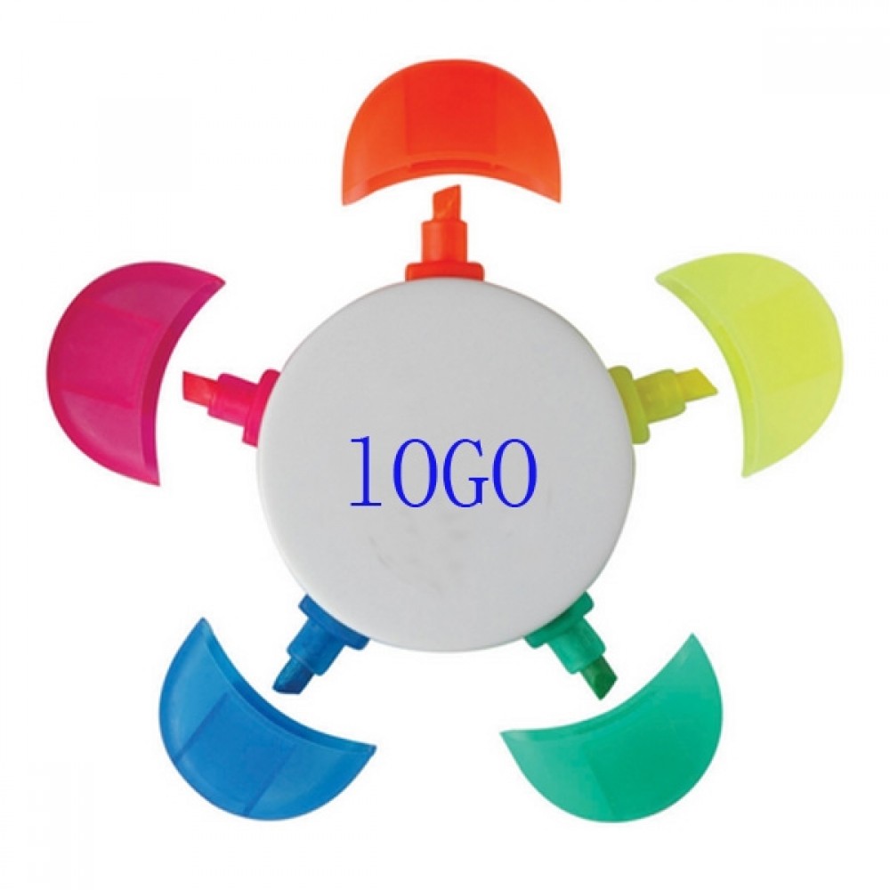 Logo Printed 5-in-1 Flower highlighter Logo Printed 5-in-1 Flower highlighter