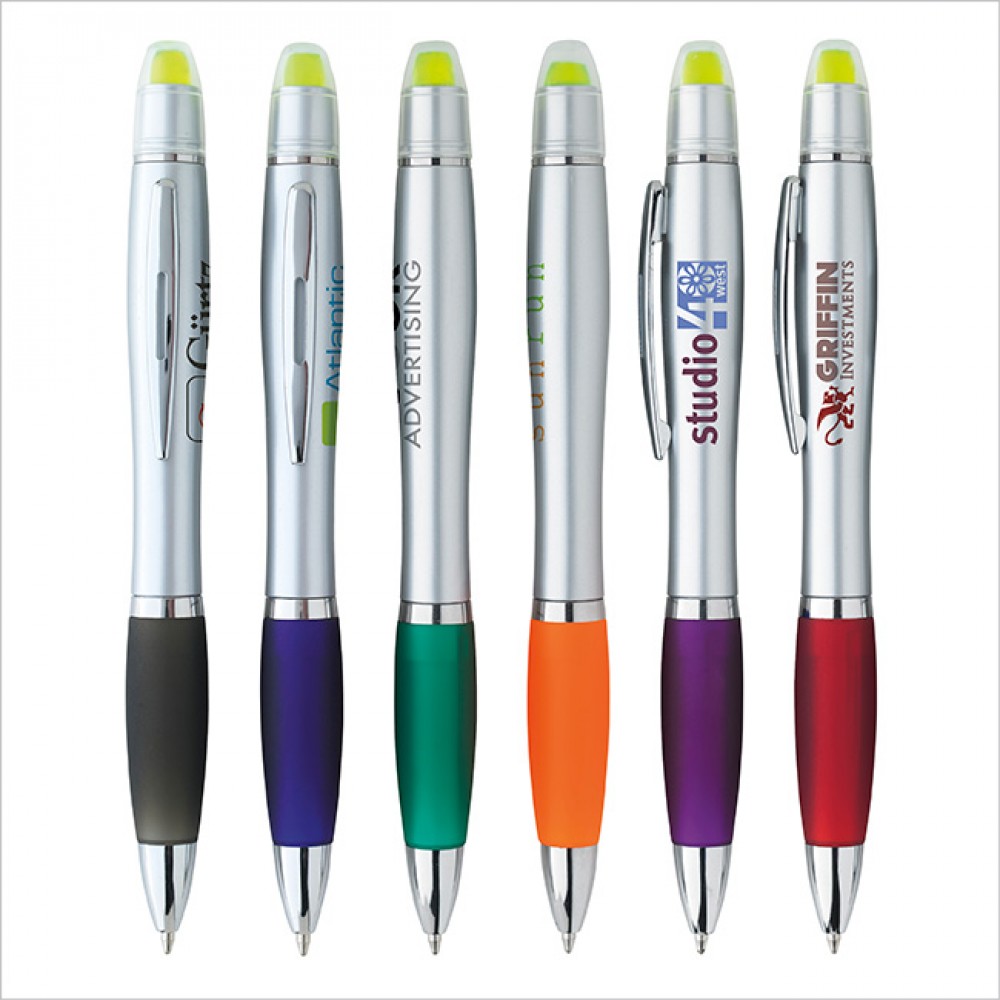 Logo Printed Good Value Silver Ion Wax Gel Highlighter Pen Logo Printed Good Value Silver Ion Wax Gel Highlighter Pen
