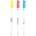 MarkLiter 2-in-1 Ballpoint Pen and Highlighter Logo Printed