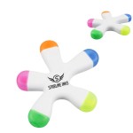 5-Color Star Shaped Highlighter with Logo