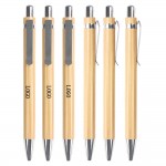 Bamboo Ballpoint Pen Logo Branded