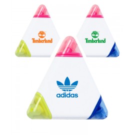 Logo Branded Union Printed - Triangle Shaped Highlighter with 1-Color Logo