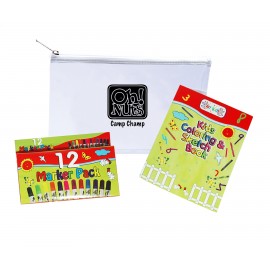 12 Color Markers & A Book Custom Imprinted  12 Color Markers & A Book Custom Imprinted