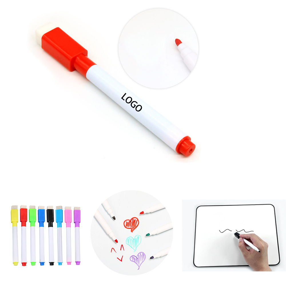 Whiteboards Marker Pen w/ Eraser Logo Branded