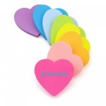 82 Sheets Adhesive Love Shape Sticky Notes for Work, School, Office Custom Printed
