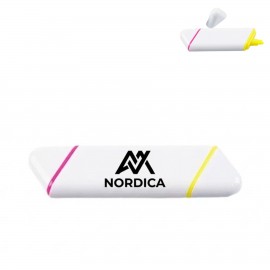 Dual Tip Slanted Highlighter Logo Branded