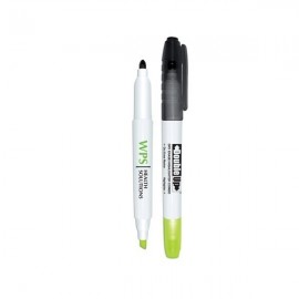 Custom Imprinted Liqui-Mark Double Up Dry Erase Marker & Highlighter Combo