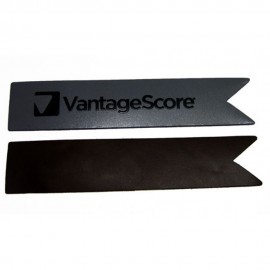 Custom Imprinted Ribbon Edged Leather Book Marker