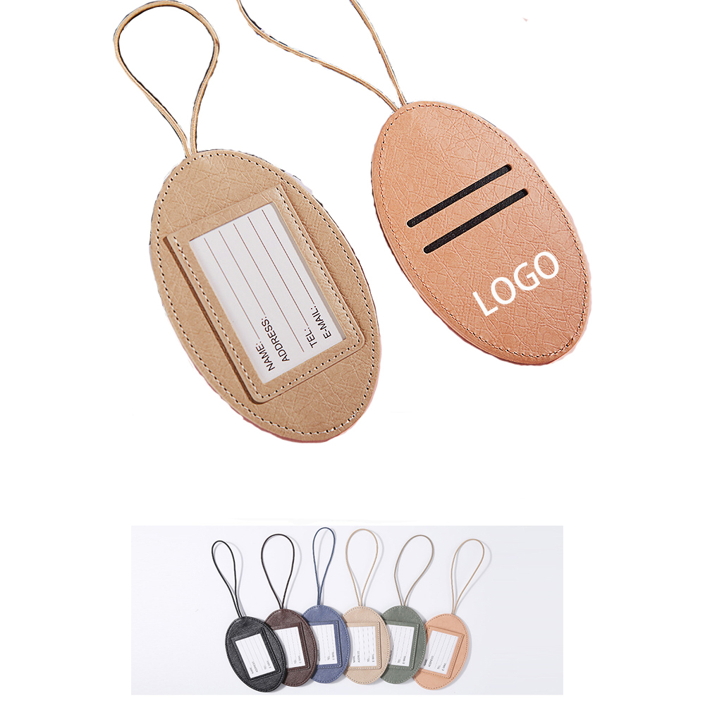 Leather Luggage Tag for Suitcase Custom Printed