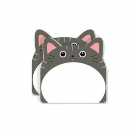 Logo Branded Custom 30 Sheets Adhesive Cute Cat Post Notes Sticky Notes