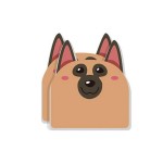 Custom Imprinted 30 Sheets Custom Paper Cute Dog Sticky Notes Page Flag