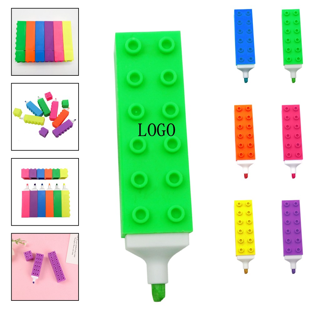 Fluorescent Oblique Marker Pen Custom Printed Fluorescent Oblique Marker Pen Custom Printed