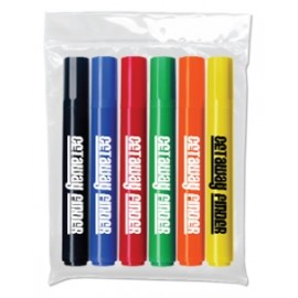 Liqui-Mark Broadline Chisel Tip Permanent Marker (6-Pack) with Logo