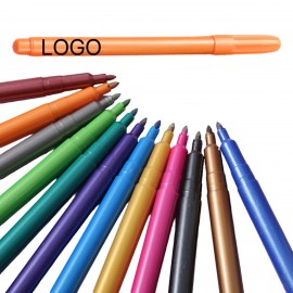 Logo Branded 12-Color Metallic Marker Pens