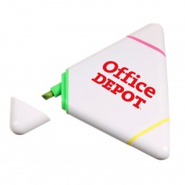 3-Color Triangle Fluorescent Marker Set Custom Imprinted